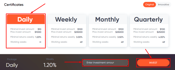 Создание депозита в проекте BROclub Создание депозита в проекте BROclub