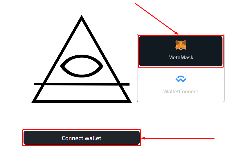 Connecting a wallet in the Mason Club project