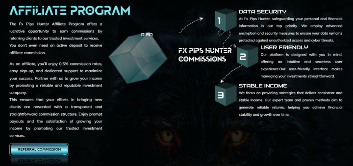 Партнёрская программа проекта Fx Pips Hunter